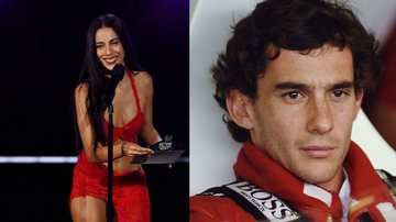 Marina Sena (David Becker/Getty Images) Ayrton Senna (Foto Pascal Rondeau/Getty Images)