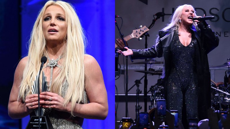 Britney Spears e Christina Aguilera (Fotos: Getty Images)