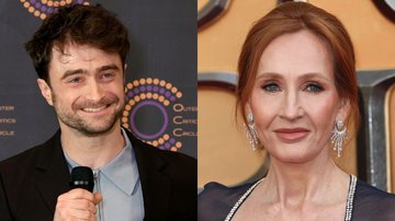 Daniel Radcliffe e J. K. Rowling (Fotos: Getty Images)