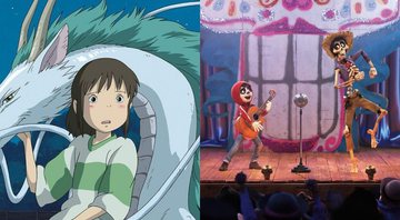 A Viagem de Chihiro (Foto: Reprodução/Studio Ghibli) e Viva - A Vida é Uma Festa (Foto: Reprodução /Twitter)