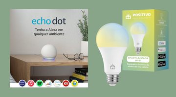 Echo Dot, Smart Lâmpada e outros itens que vão facilitar a sua rotina - Reprodução/Amazon