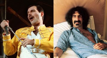Freddie Mercury (Foto 1: AP) e Frank Zappa (Foto 2: Michael Putland)