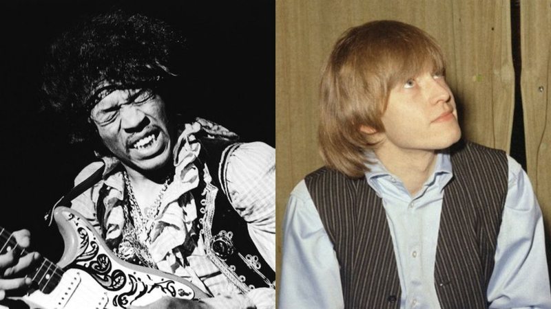 Jimi Hendrix (Foto: Bruce Fleming / AP) e Brian Jones (Foto: AP)