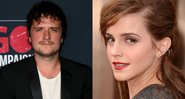 Montagem de Josh Hutcherson (David Livingston/Getty Images) e Emma Watson (Jason Merritt/Getty Image)