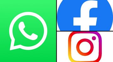 Ícones do WhatsApp, Facebook e Instagram