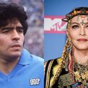 Diego Maradona (Foto: Divulgação) e Madonna (Foto: Evan Agostini/Invision/AP)