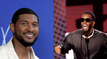 Usher (Foto: Marcus Igram / Getty Images) e Sean "Diddy" Combs (Foto: Kevin Winter / Getty Images)